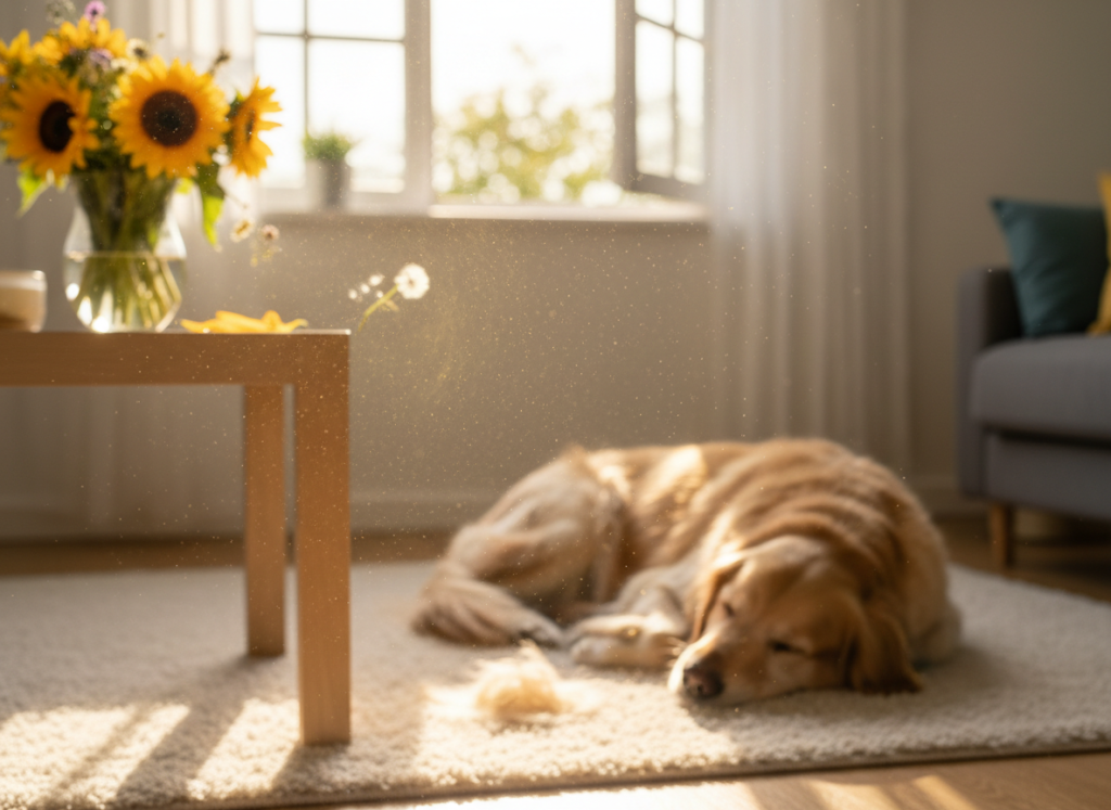 Allergies au pollens poils d'animaux poussières acariens